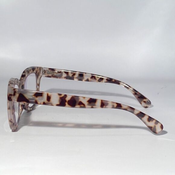 1143 Mona Reading Glasses 2.50 Sq Eyeglasses Pink and Black Tortoise Frames NWT - Picture 4 of 9